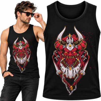TANK TOP ŚMIESZNY  ONI SAMURAI